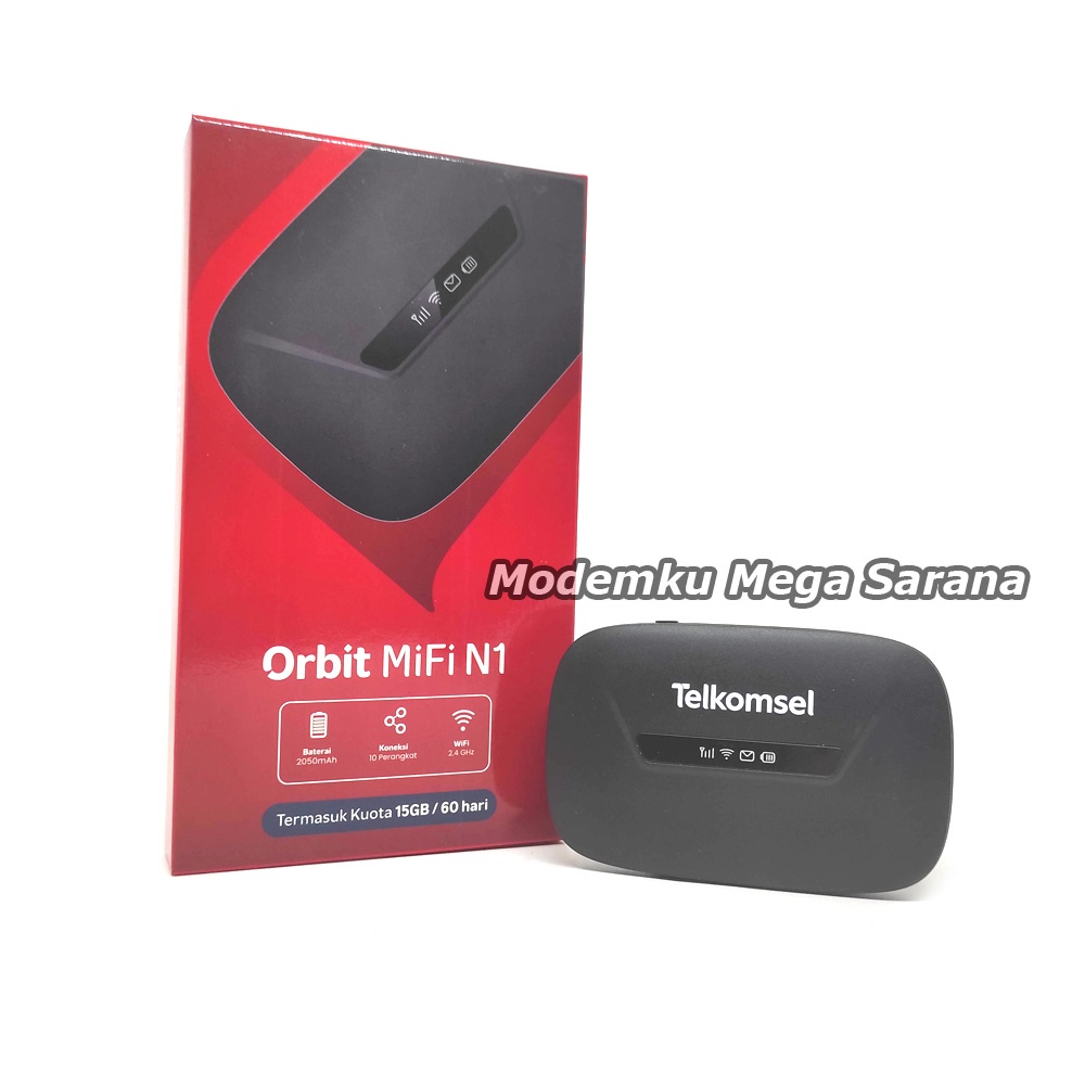 Telkomsel Orbit Mifi N1 Portable Modem Wifi 4G Bonus Data Fitur Bypass