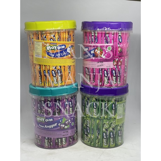 

Permen Karet Stik Play Gum Stick TOPLES Aneka Rasa Buah isi 220 pcs