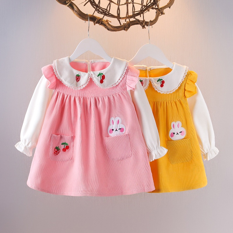 Dress Bayi Perempuan MYRA Pakaian Fashion Anak Bayi Perempuan 6 bulan - 3 tahun Korean Style Import