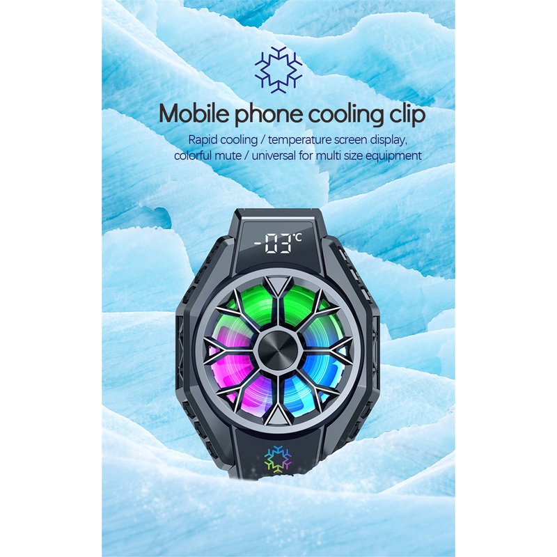 X9  Kipas Pendingin HP Mobile Cooling Funcooler  Kipas Gaming Radiator Fan Cooler  Cooling Fan Gaming PUBG MLBB