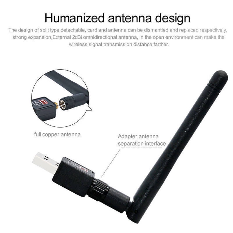 YUN Mall USB Wifi Adapter 150Mbps-USB Wifi Dongle Antena Wireless WIFI Receiver Nirkabel Portabel BARU Update USB Wifi Adapter Nirkabel