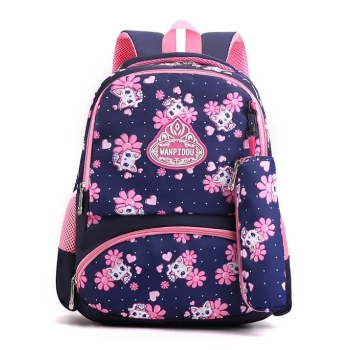 [COD] Tas Ransel Anak Karakter / Tas Punggung Backpack Anak Sekolah TK / SD Mini Motif  / Tas Ransel Karakter Kucing