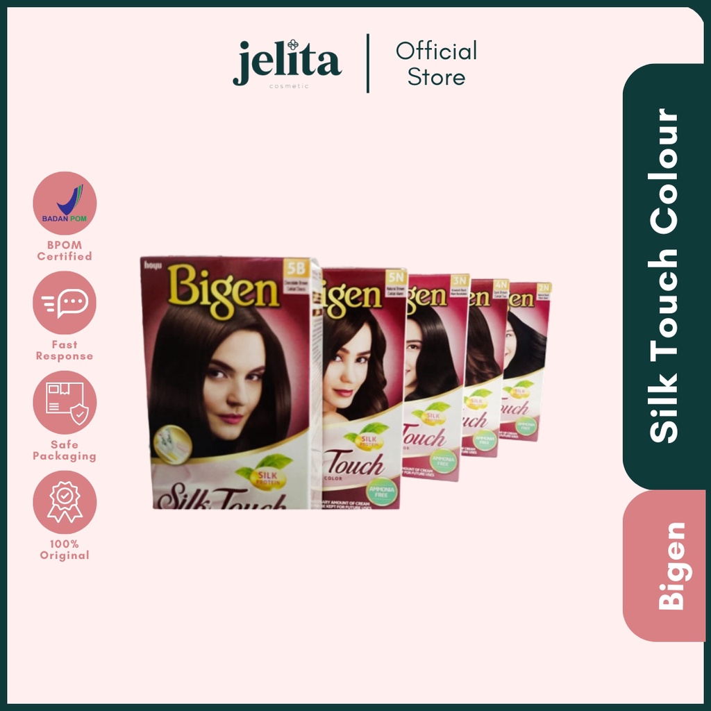 Bigen Silk Touch Cream Colour (packaging coklat)