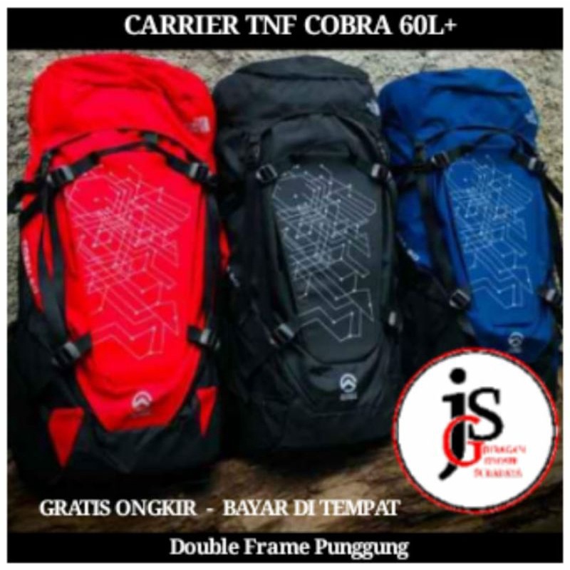 Carrier Tnf Cobra 60L | Tas Gunung Cobra 60L | Tas Gunung 60L | Carrier 60L