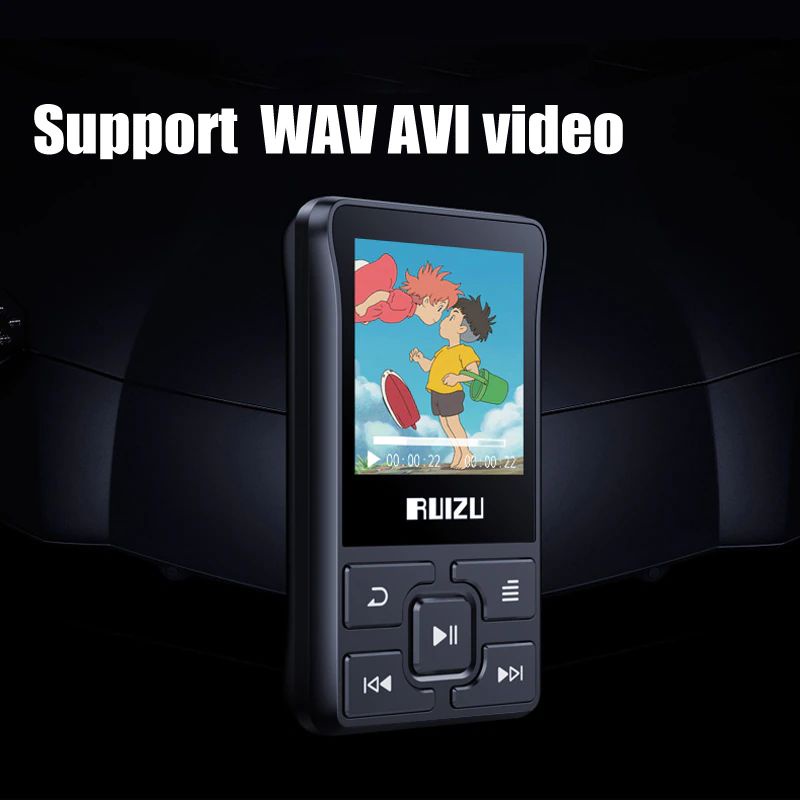 Ruizu X55 Pedometer Bluetooth mp3 Player 8gb back clip sport portable music FM radio video Walkman ebook reader