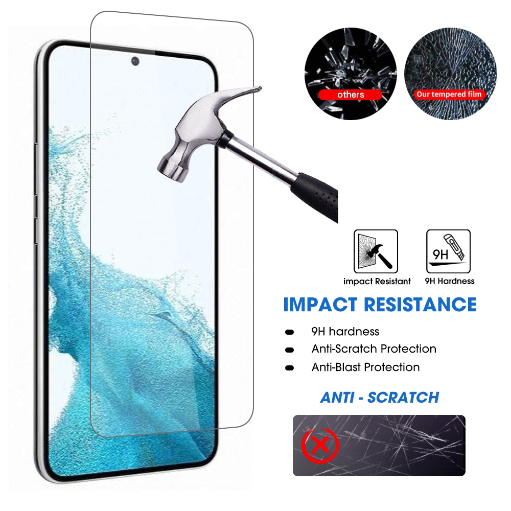 [Harga Grosir] Full Coverage Film Tempered Glass Anti Lecet, Pelindung Layar Anti Silau &amp; Anti Sidik Jari Kekerasan 9H, Untuk Samsung Galaxy S23 Series