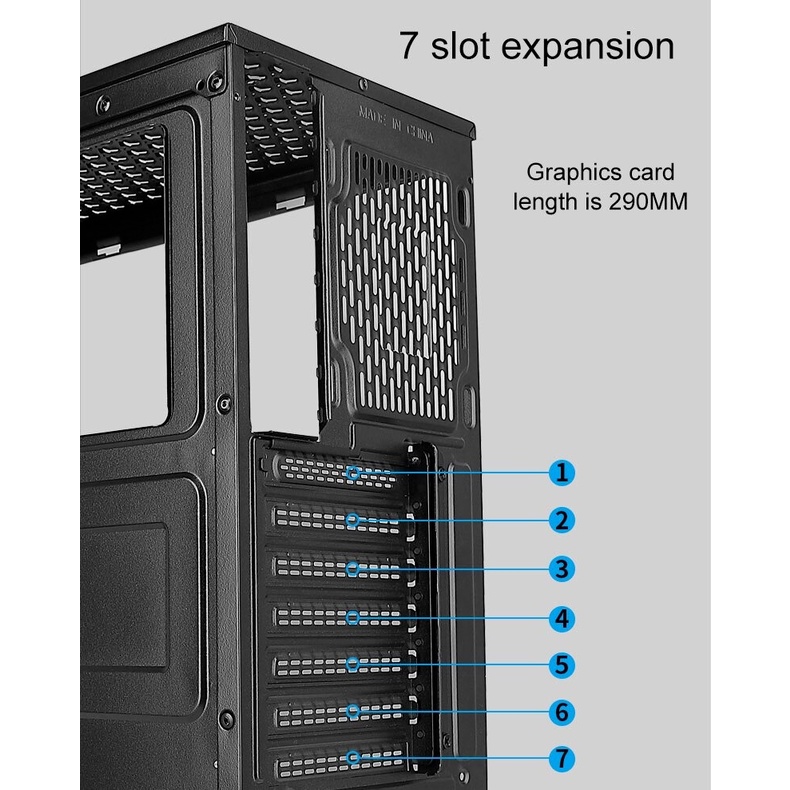 Casing PC Gaming AULA FZ014 ATX include 3 fan RGB - Casing AULA FZ 014