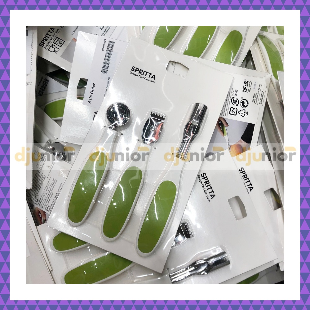 SPRITTA ALAT PENGUPAS BUAH / SET SENDOK PENGHIAS BUAH / PEELER / PISAU KOKTAIL - LIVIN