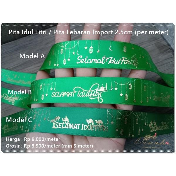 

Alb-225 : Pita Idul Fitri / Pita Lebaran Import 2,5Cm (Per Meter) 030