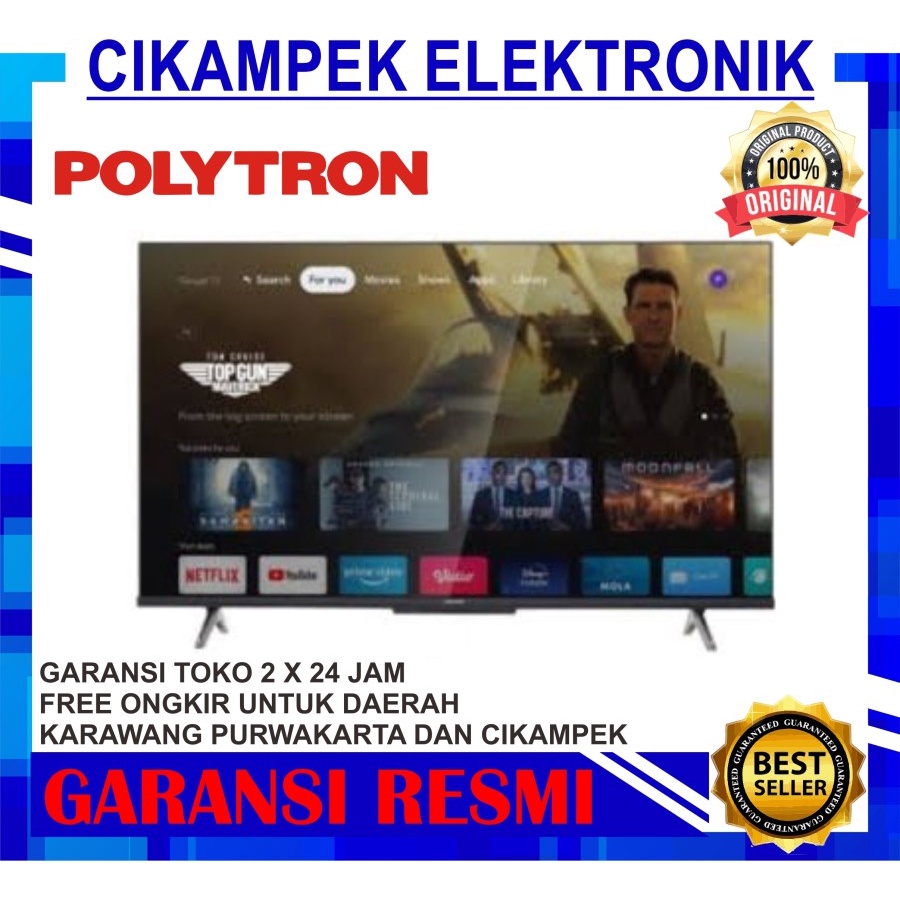 Jual TV LED POLYTRON 50UG5959 SMART GOOGLE TV 50 INCH 4K UHD 50 UG 5959