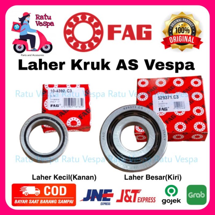 Bearing Laher Kruk AS vespa FAG Super Sprint PX PS Strada Spartan Excel