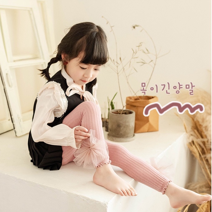 BOBOHO - LEGGING ANAK BAYI PEREMPUAN MOTIF PITA TUTU BAHAN KATUN IMPORT