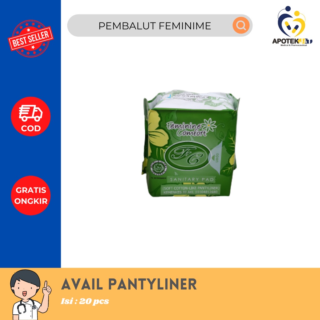 AVAIL PEMBALUT HERBAL WANITA / AVAIL DAY USE / AVAIL NIGHT USE / AVAIL PANTYLINER / AMAN NYAMAN DIPAKAI