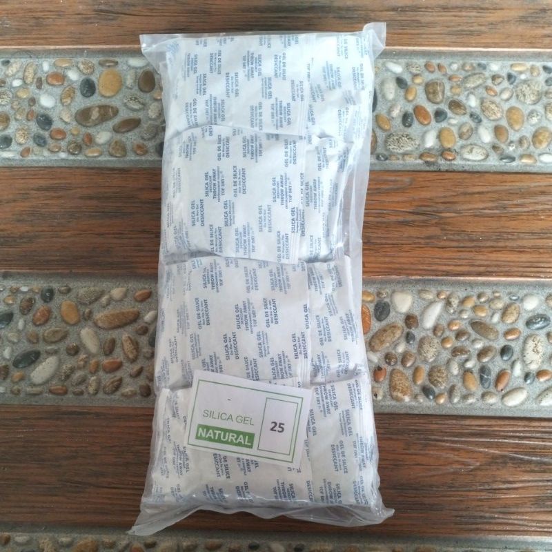 Jual Silica Gel Natural Sachet 25gr 1 Kgpack Shopee Indonesia