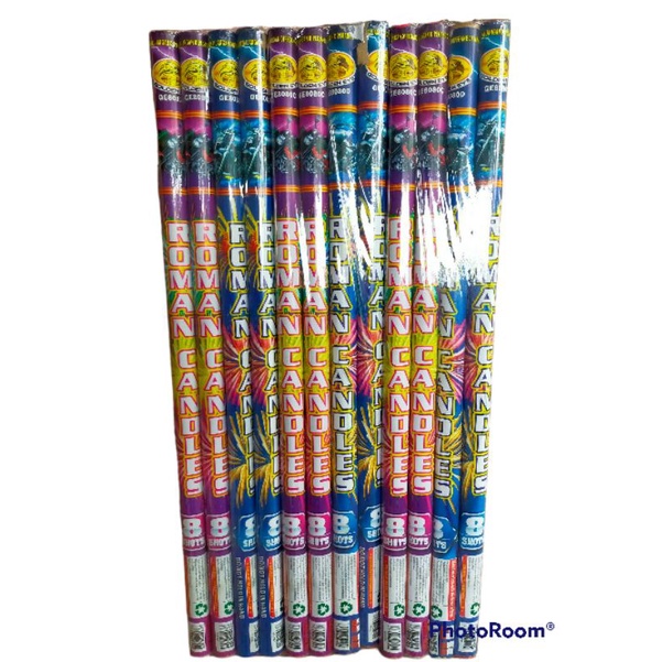 KEMBANG API ROMAN CANDLE 8 SHOT 0,8 &quot; / ROMAN CANDLE 8 TEMBAKAN DIAMETER 0,8&quot;  HARGA PER BATANG