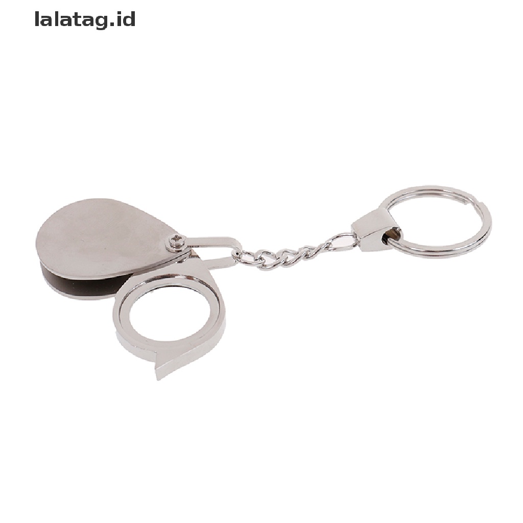 [lalatag] Loupe Saku Lipat 10x magnifier loupe Lensa Kaca Pembesar Dengan Gantungan Kunci [ID]