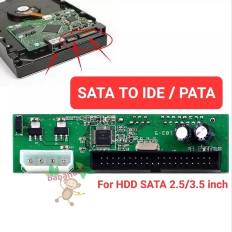 SATA to PATA IDE Adapter Board for HDD SSD 3.5 2.5 inch Converter