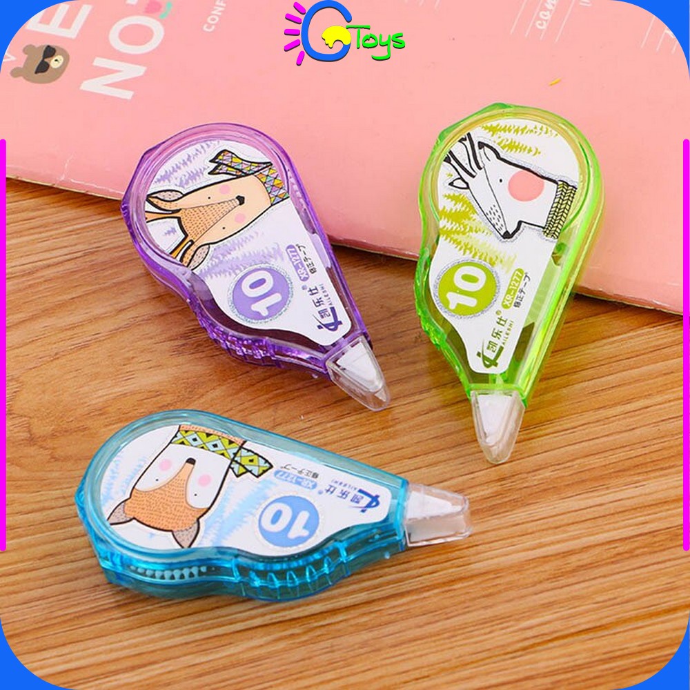 

CR-A52 Correction Tape Karakter Hewan Lucu Perlengkapan Sekolah Pita Tipex Koreksi Multifungsi / Tip Ex Kertas Anak Sekolah Correction Import