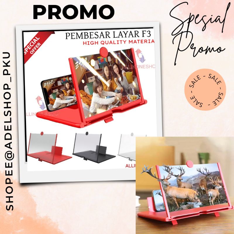 Layar Pembesar HP Kaca Pembesar / Enlarged Screen F3 / Kaca Pembesar layar HP
