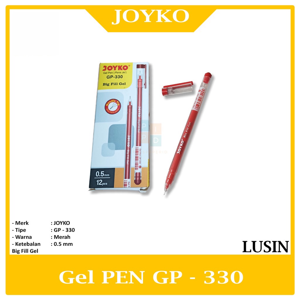 

Joyko Gel Pen GP-330 Big Fill Gel 0.5 mm Lusin