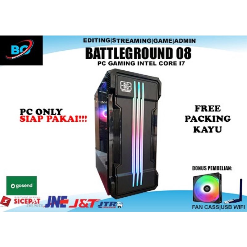 PC gaming termurah Core i7 / Ram 16 gb/ Ssd 240 gb/ Hdd 500gb / vga 2 gb / all new