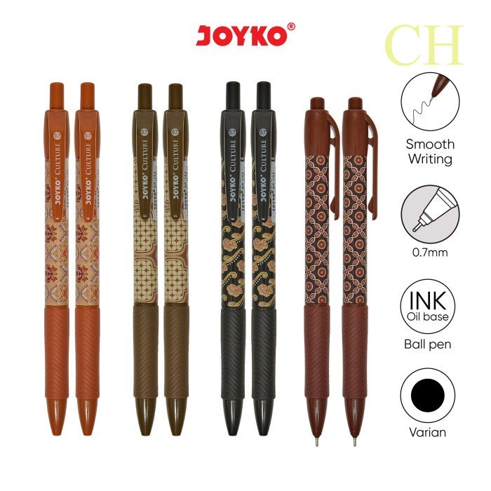 

Ball Pen / Pulpen / Pena Joyko BP-184 / Culture / 0.7 mm - Hitam