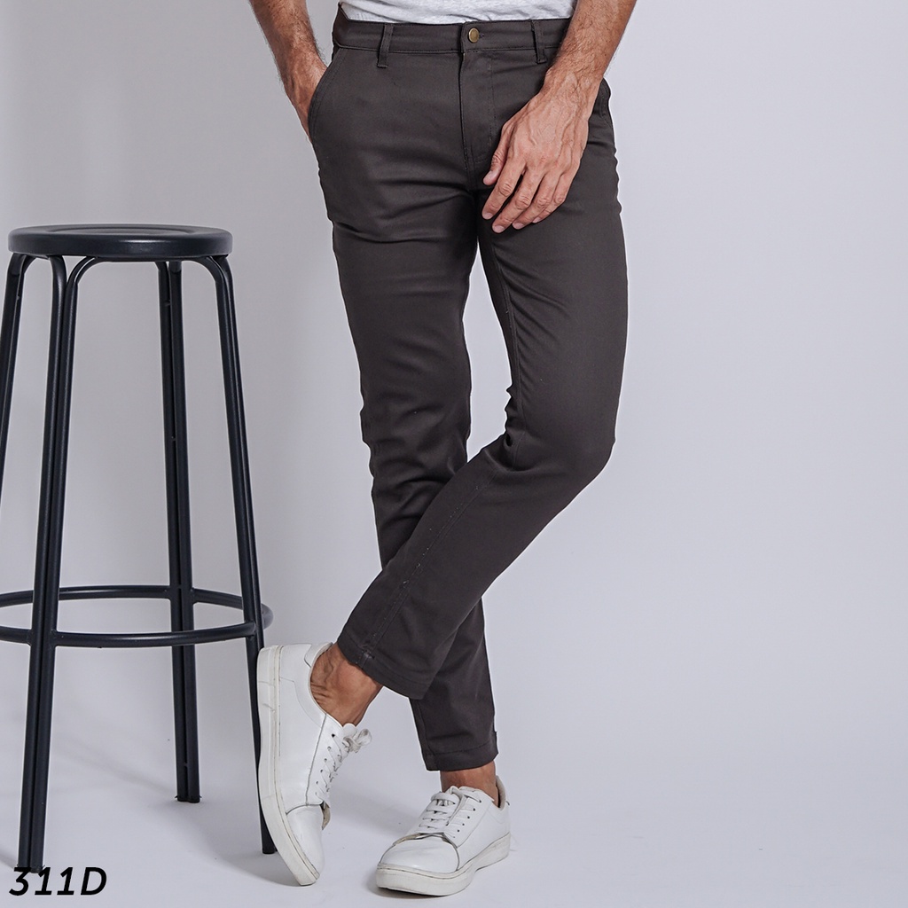 HSRM Celana Gaffi Long Chino Dark Grey 311 D