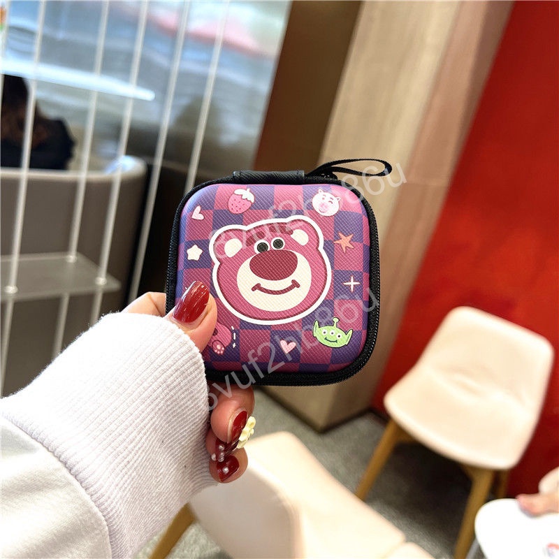 【Strawberry Bear】Disney Headphone Universal Headphone Box 8.5*8.5cm