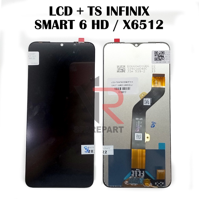 LCD INFINIX SMART 6 HD / HOT 12I / X6512 / X665 FULLSET TOUCHSCREEN