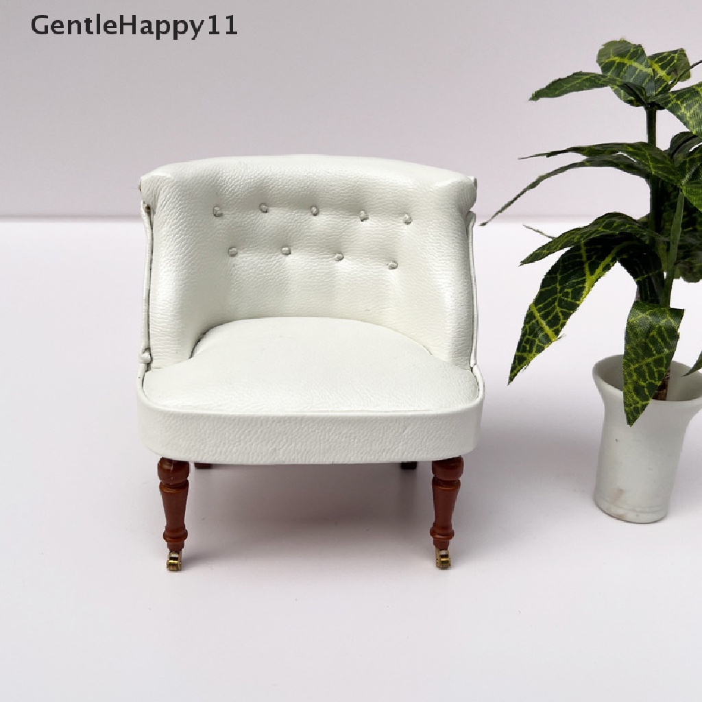 Gentlehappy 1Pc 1: 12rumah Boneka Miniatur Sofa Eropa Sofa Putih Hitam Sandaran Kursi Rumah Furniture Ruang Tamu Model Dekorasi Mainan id