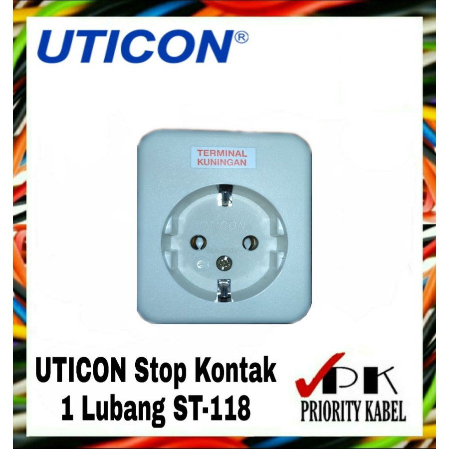 UTICON Stop Kontak Arde 1 - 6 Lubang