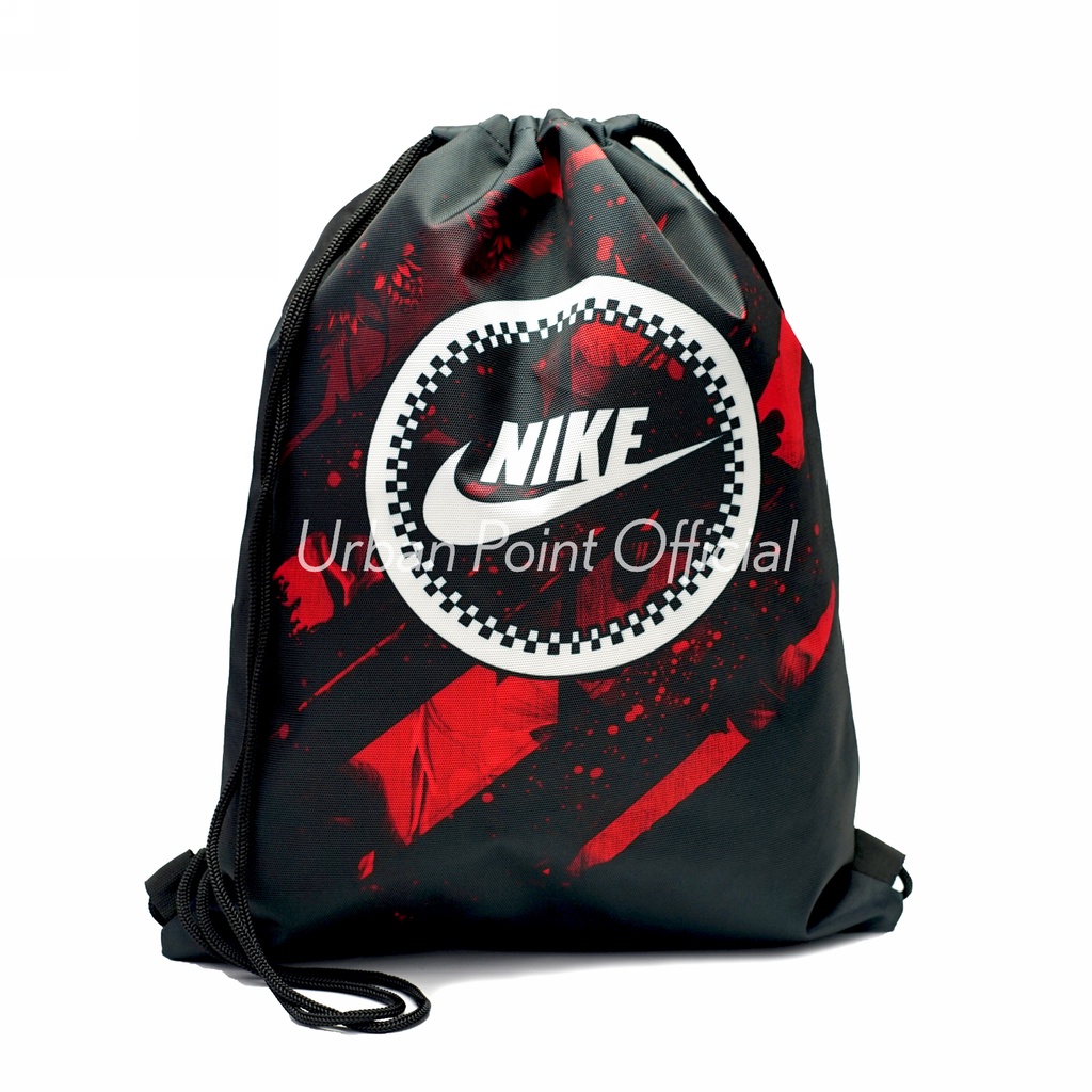 Tas Serut Futsal Sport Pria Nike Gym Sack Gymsack Olahraga Sepakbola Stringbag Drawstring