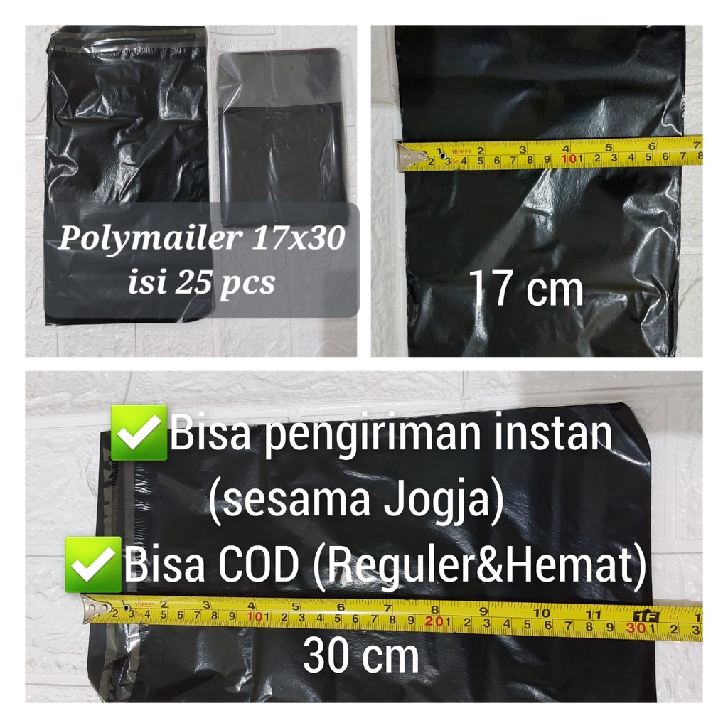 

[25 PCS] PLASTIK POLYMAILER 17X30 DOFF ISI 25 PCS