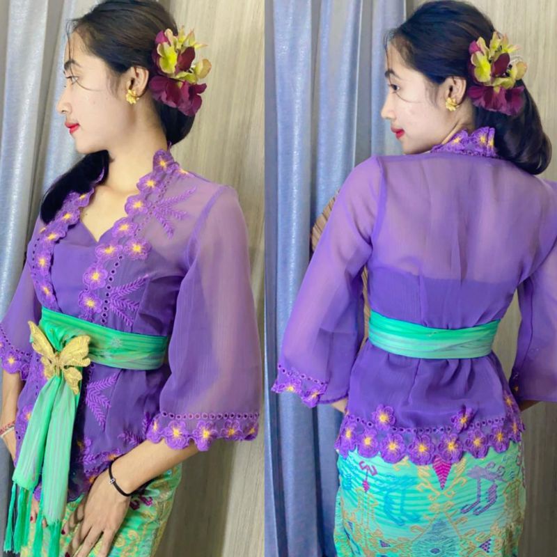 Kebaya Bordir Bali tangan Lonceng | Kebaya Modern (ATASAN KEBAYA SAJA)