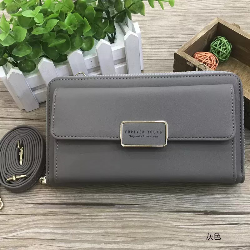 PROMO 7.7 - DOMPET PANJANG WANITA KULIT PREMIUM HITAM DEVARA WA475B5 MUAT HP SLOT KARTU UANG KOIN IMPORT COWOK KEREN FASHION DISTRO LAKI MURAH BATAM BRANDED SIMPLE