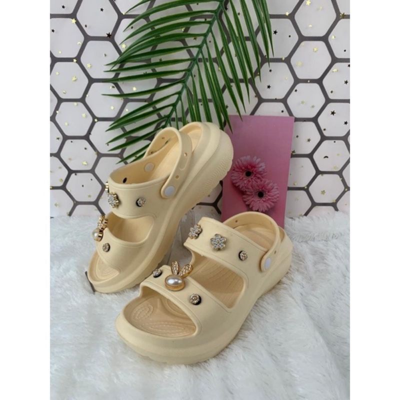 Sandal Hema Bea Clog Classic Wanita Jiblizt Wedges 999 36-40