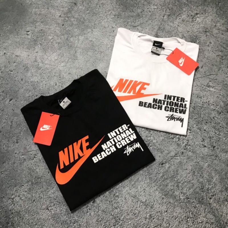 BAJU KAOS NIKE  X STUSSY PREMIUM FULL TAG - TSHIRT NIKE X STUSSY
