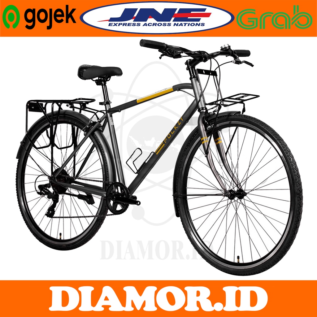Sepeda Gravel GENIO FOLKZY 700C Balap Hybrid 8 Speed