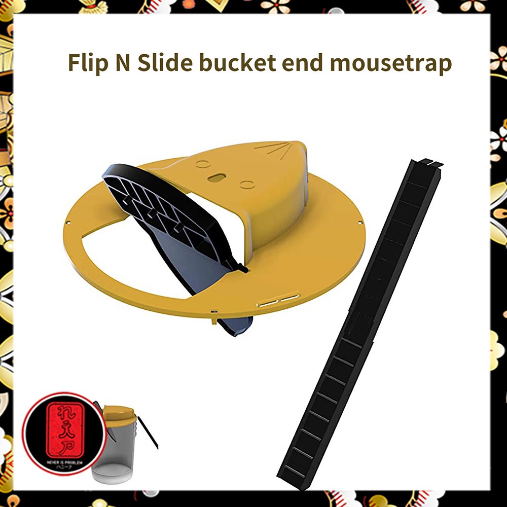 Huntermoon Jebakan Tikus Mouse Trap Reusable Flip and Slide Bucklet Lid - HU2051 - Yellow