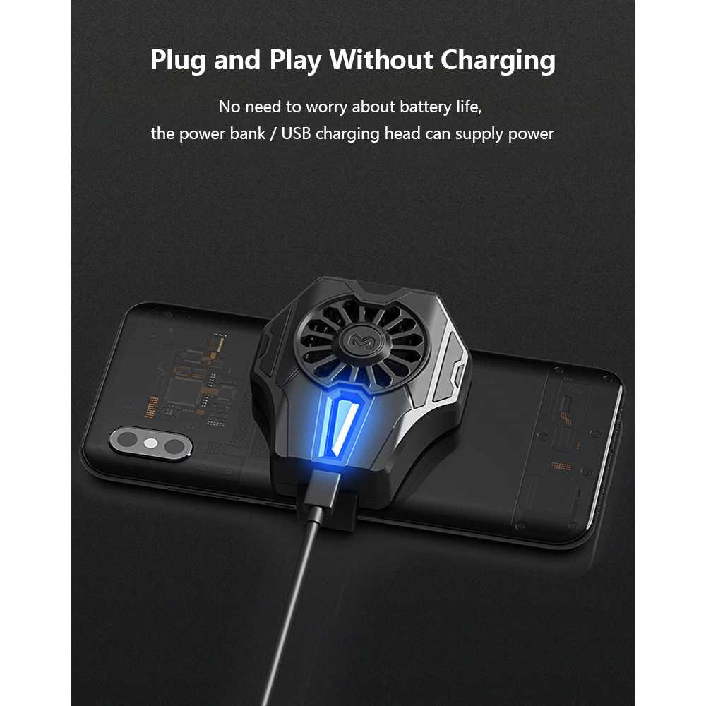 MEMO Smartphone Cooling Fan Kipas Pendingin HP Gaming Android Iphone Radiator Heat Sink - DL01