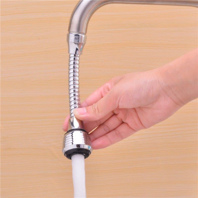 SAMBUNGAN KERAN AIR WASTAFEL TURBO FLEX 360 DERAJAT / SAMBUNGAN KRAN AIR FLEKSIBEL / TURBO FLEX FAUCET 360