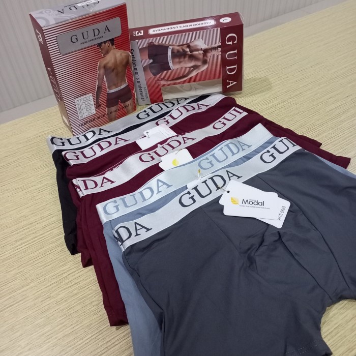 Boxer 3 Pcs Guda Celana Dalam Boxer Pria