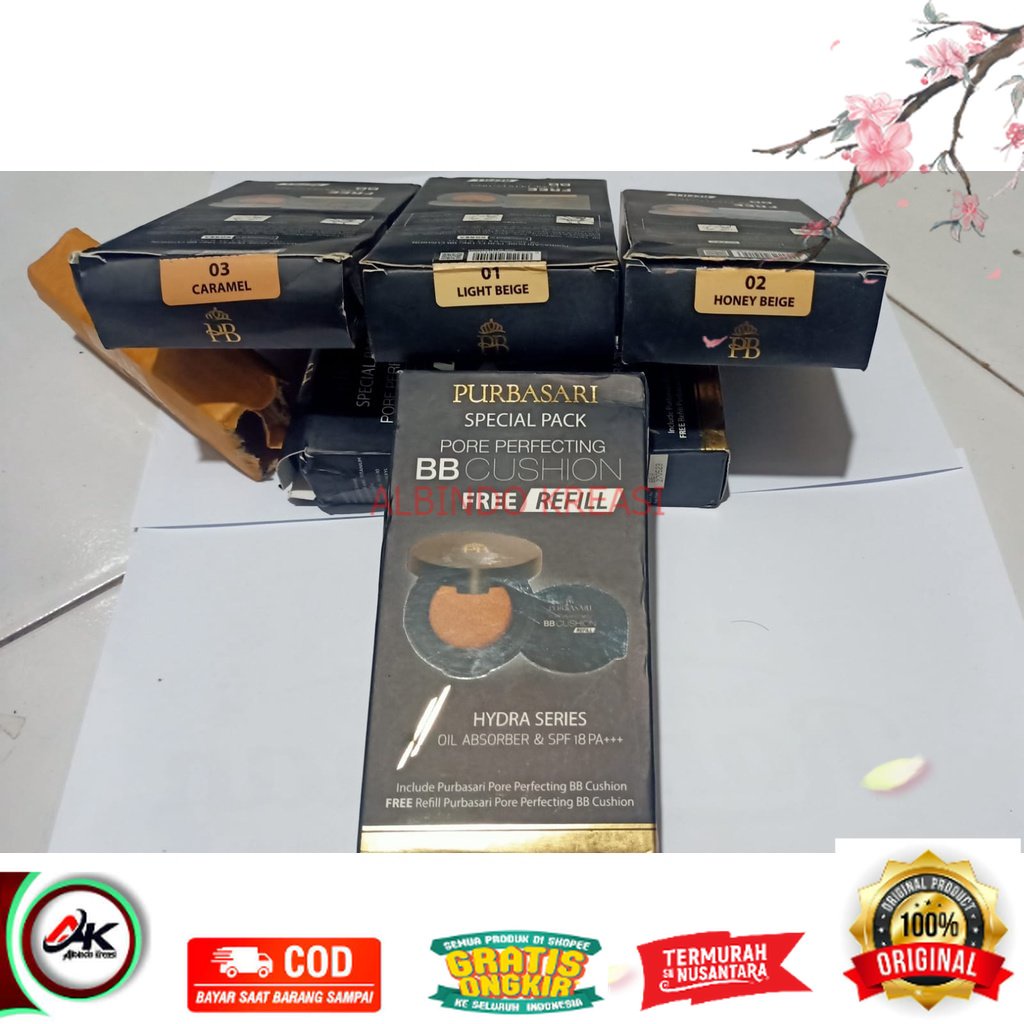 Purbasari Special Pack BB Cushion FREE REFILL SPF18+++