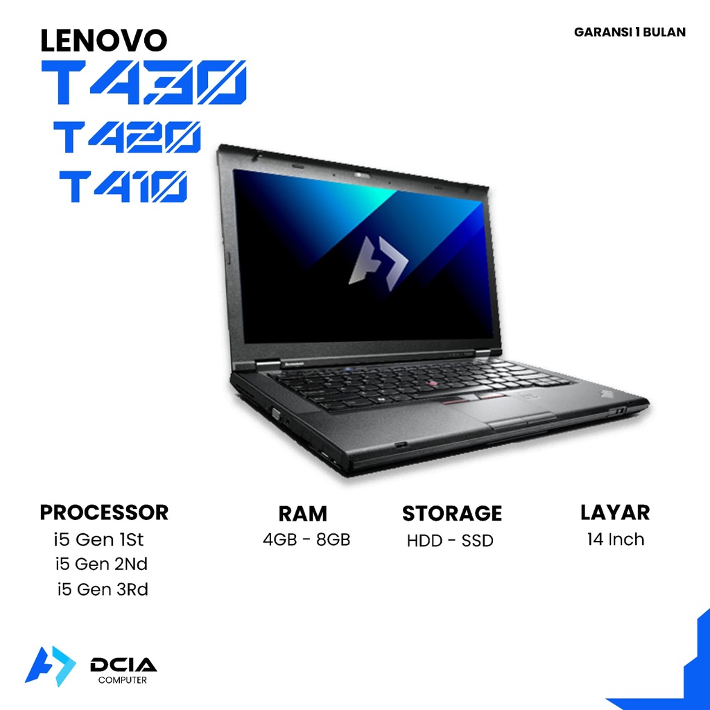 Laptop Lenovo Thinkpad T420 core i5 ram 4gb hdd 500gb mulus