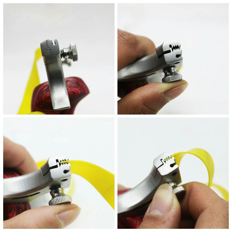Ketapel Metal Slingshot Hunting Catapult p1125 Brown