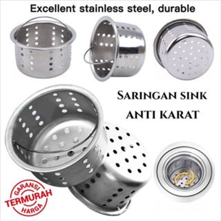 Sgmshop Saringan Sink Stainless Keranjang Avur Saringan Wastafel Afur