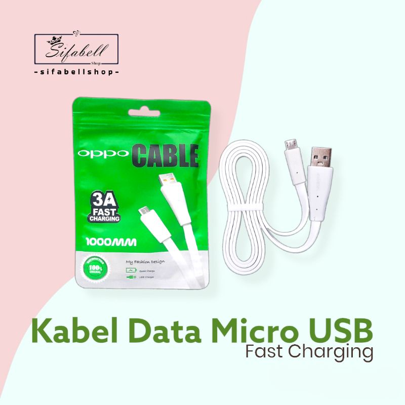 Kabel Data Micro USB Branded 3A Fast Charging Kabel Cas Kabel Charger Packing Plastik