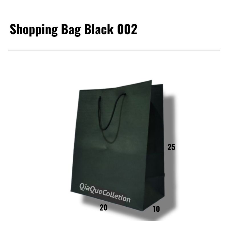 

Shopping Bag Black 002