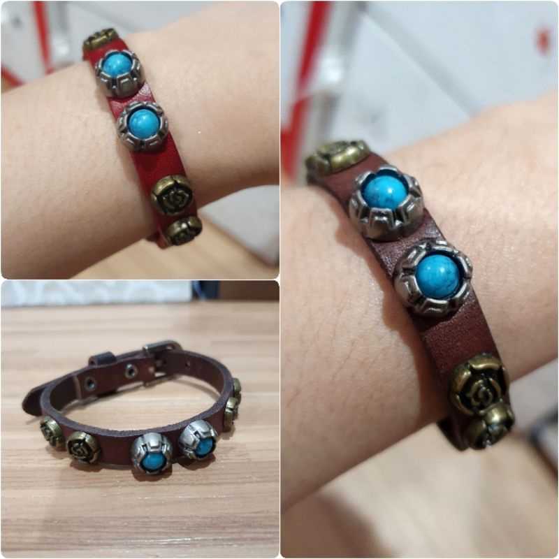 Gelang kulit branded band Premium Quality Anti karat Gelang tangan kulit import /gelang Tangan Wanita branded Band bahan kulit G559