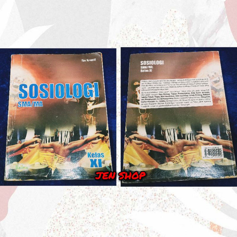 

[SECONDHAND] Buku Pelajaran Bekas Murah SOSIOLOGI KELAS XI Penerbit BAILMU BUMI AKSARA